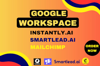 instantly ai and mailchimp cold email setup with google workspace