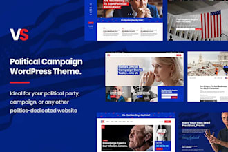 build political website for your election, campaign website, nonprofit, charity