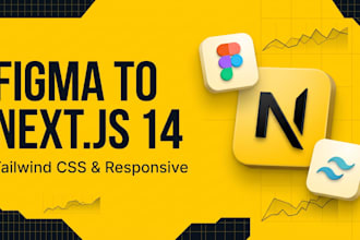 convert figma to nextjs 14 frontend with tailwind css