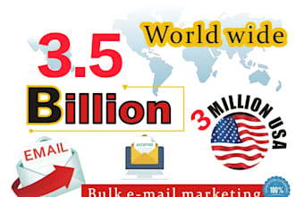 send 370 million bulk email blast, email marketing campaign to inbox and SMS