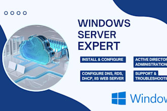 install and configure windows server 2019 or higher professionally