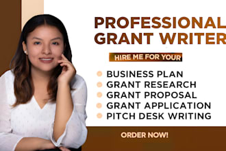 find and write rfp, contract, grant proposal, bid proposal, do grant submission