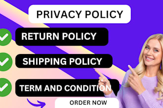 do a privacy policy  terms and conditions  legal contracts  terms of use