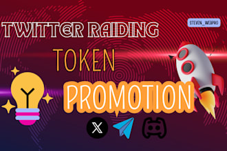 do pro raiding marketing for your token meme coin project