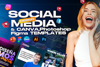 design pro social media posts and canva templates