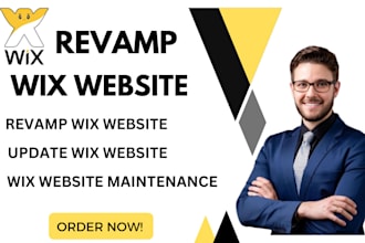 revamp wix website update wix website wix website maintenance wix seo wix design