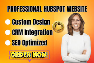 design a professional hubspot website with custom CRM integration