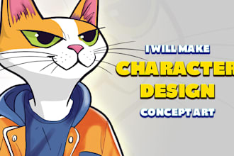 make your character design or concept art