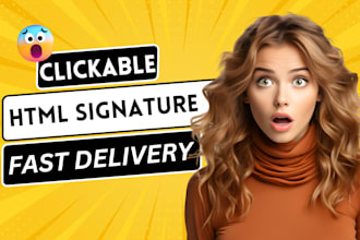 code clickable html email signature