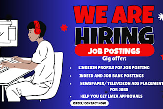 do job postings, recruiting and interviewing candidates foreign for startups