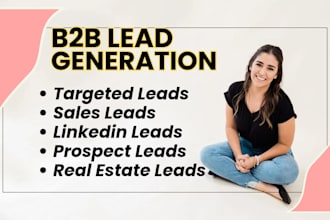do b2b lead generation, prospect list, linkedin, sales leads email list building