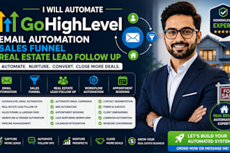 automate sales funnel email automation real estate lead follow up gohighlevel