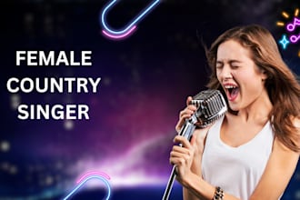 sing country music song, female vocalist, pop, harmony, song writer and composer