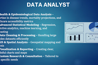be your data analyst for your next project