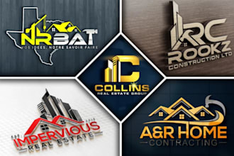 design a real estate , construction and realtor business logo