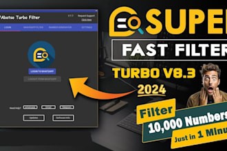 install original turbo whatsapp filter software, filter 10k numbers in 1 minute