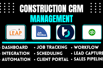 do construction crm jobnimbus quickbooks automation buildertrend zap integration