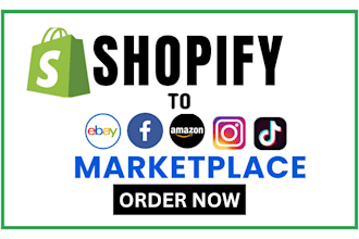 link shopify to amazon ebay esty walmart facebook instagram tik tok marketplace