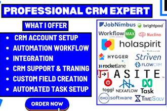 setup jobnimbus automation workflowmax holaspirit rocketlane hygger integration
