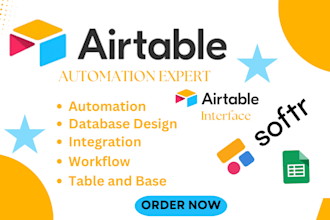provide expert airtable solutions automation interface design and scripting