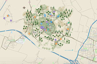 design a vector map, city, site, event maps in an illustration for your location