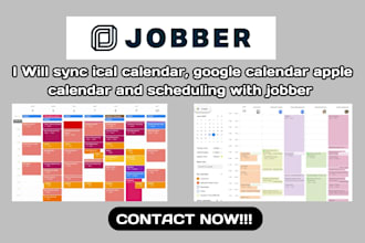 sync ical calendar, google calendar apple calendar and scheduling with jobber