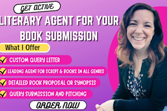 find top active literary agents write query letter and synopsis for submissions