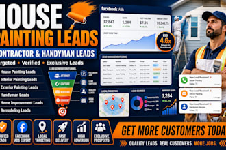 generate local house painting leads contractor handyman leads using facebook ads