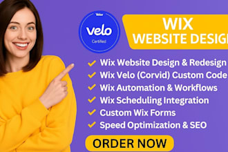 wix website design redesign wix velo code wix automation wix scheduling wix form