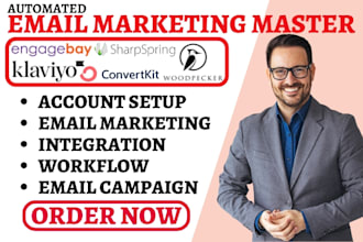 setup zaptomail engagebay sharpspring woodpecker convertkit klaviyo automation