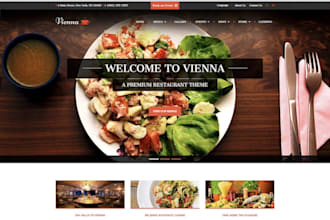 create restaurant website food catering website food truck website cafe website