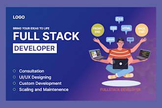 be full stack developer, software app using python, javascript, PHP and swift