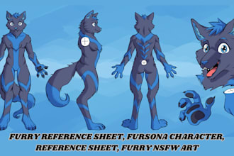 draw furry reference sheet commission furry character fursona oc furry ref sheet