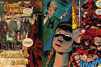do vintage comic illustration, vintage comic character, retro comic, horror