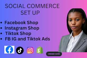 setup and boost fb shop ig shop and social commerce for more sales