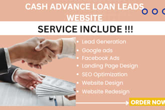 cash advanced loan leads mca loan leads payday loan leads cash advanced website