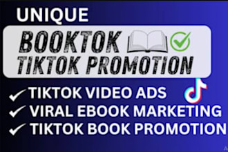 create booktok video rankbook on tiktok booktok tiktok promotion ebook marketing