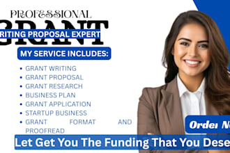grant writing, proposal, research, application, business plan
