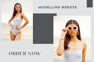 premium only fans model landing page and agency website design, fast delivery