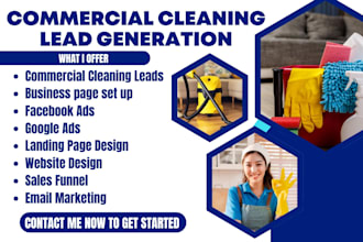generate cleaning leads commercial cleaning leads residential cleaning website