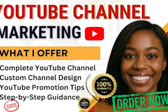 create and setup youtube channel with logo banner intro and outro seo