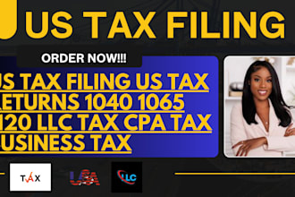us tax filing US tax returns 1040 1065 1120 llc tax cpa tax business tax