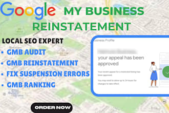 unsuspend gmb reinstate google my business local seo appeal fix gmb listing