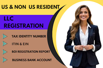 register your US llc,  and assist with llc formation