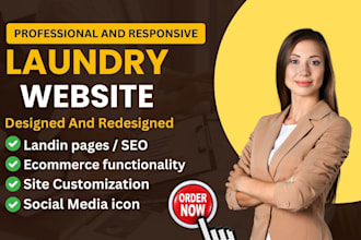 create a wordpress laundry website, school website, contractor website laundry