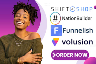 shift4shop nationwide funnelish and volusion website design and redesign