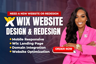build a wix website design or redesign, wix online store