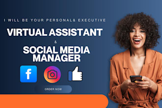 be your personal executive virtual assistant and social media content manager