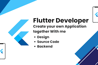 design and develop mobile application on flutter