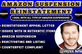 reinstate suspended amazon account, write appeal letter, plan of action, loa